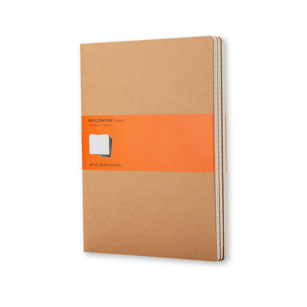 Блокнот Беж, большой линейка, Moleskine Cahier, QP421VF