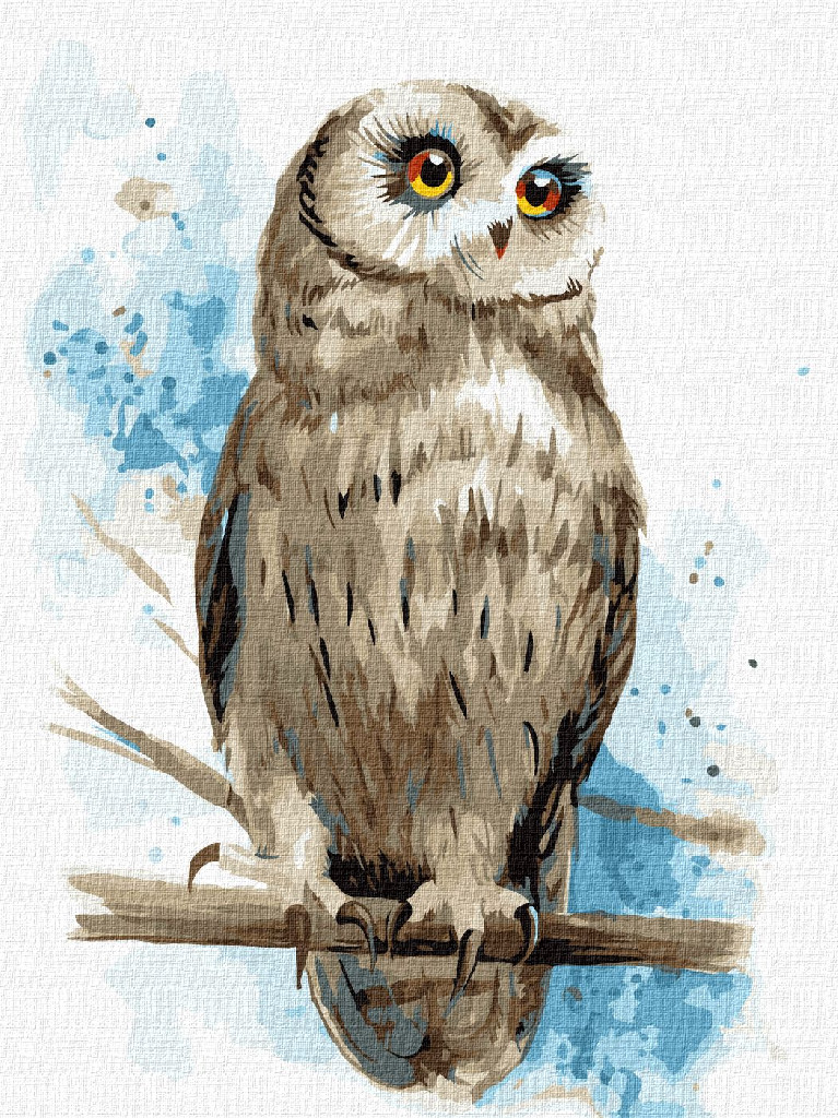 Картина по номерам 30*40 см "Мудрий погляд", KHO4296