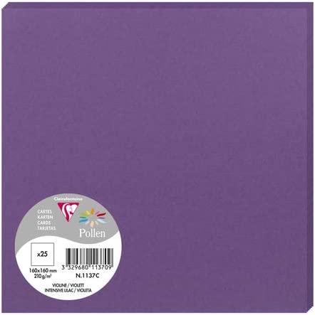Заготівка для листівок Pollen 160*160 мм/210 г, Int. lilac/Інт. бузковий, 1137C