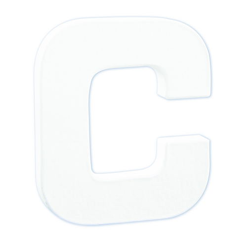 Заготовка из папье-маше Буква "C" 1,5*10,5*12 см, AC732C ТМ "Clairefontaine"