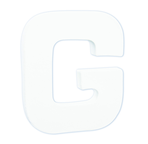 Заготовка из папье-маше Буква "G" 1,5*10,5*12 см, AC736C ТМ "Clairefontaine"