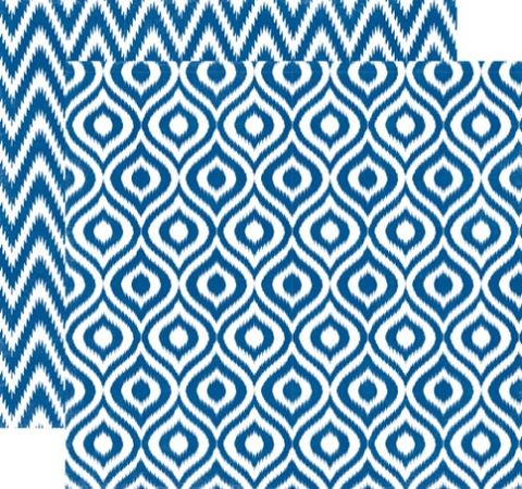 Бумага 30*30 Sapphire ikat SEAV12007