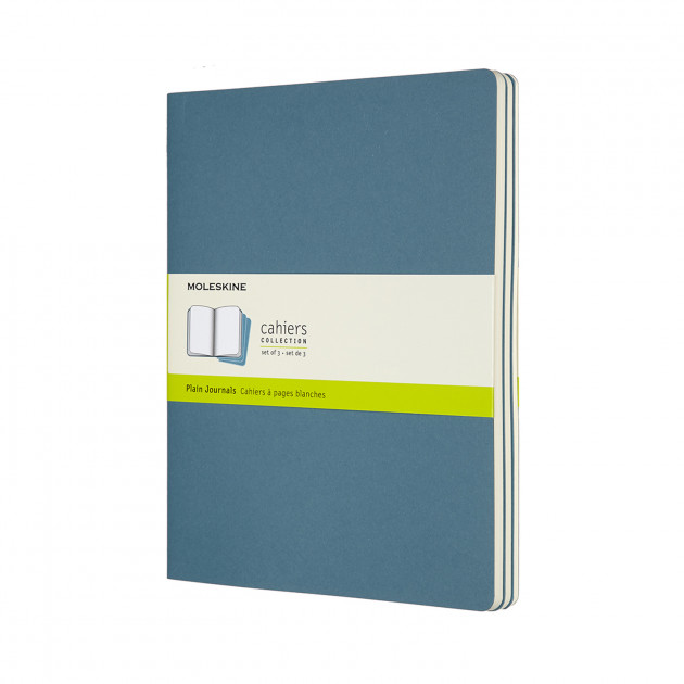 Записник Блакитний Жвавий великий нелінований, Moleskine Cahier, CH023B44
