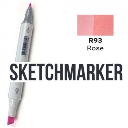 Маркер SKETCHMARKER, 2 пера: долото и тонкое, Rose - Роза, SM-R93