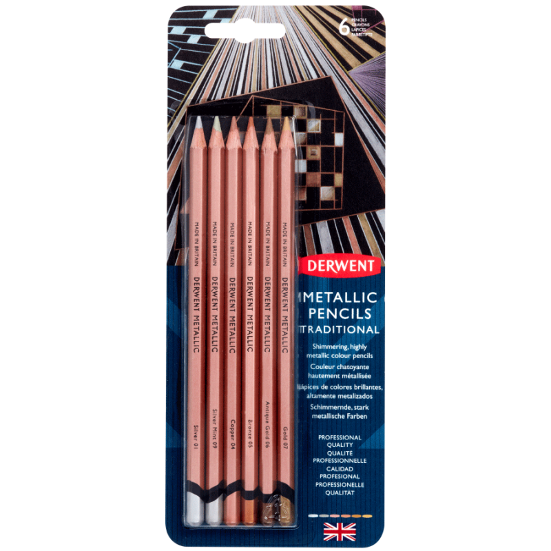 Набір олівців кольорових "Metallic traditional", 6 кол., блістер, 2305600
