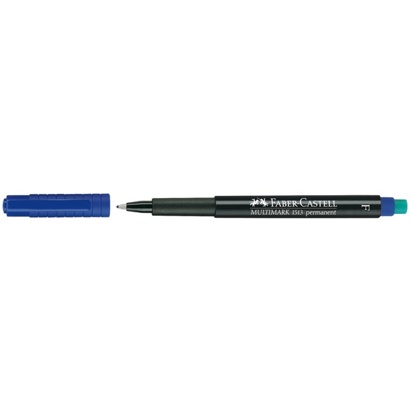 Маркер перманентний Multimark OHP`F 1523 0,6 мм синій, 151351 Faber-Castell