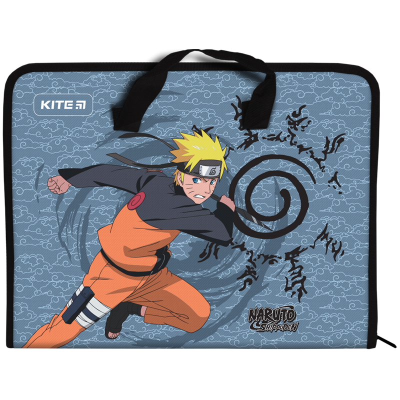 Папка-портфель на молнии, 1 отдел., A4, Naruto Shippuden, NR23-202