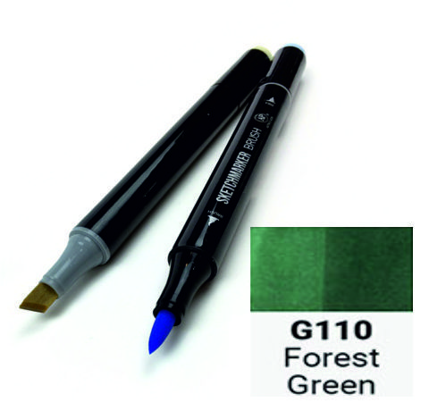 Маркер двосторонній SKETCHMARKER Brush Зелений ліс, SMB-G110 3