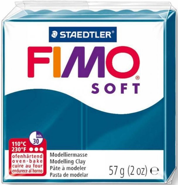 Пластика Soft, Синій каліпсо, 57г, Fimo