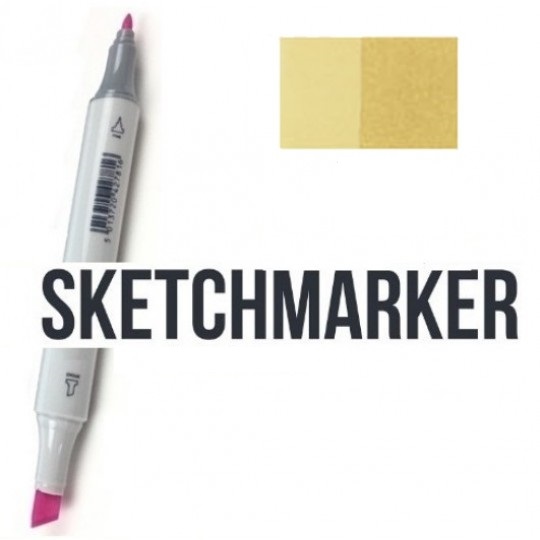 Маркер SKETCHMARKER, 2 пера: долото и тонкое, Dijon Mustard - Дижонская горчица, SM-O82 3