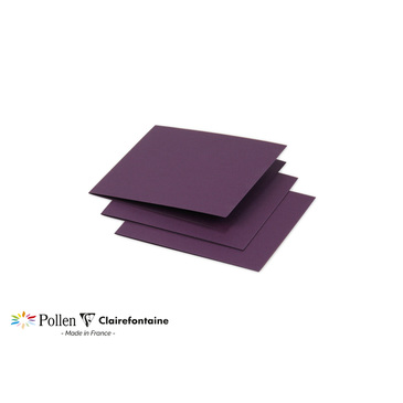 Заготівка д/листівок складена Pollen 116*116 мм/210 г, Blackcurrant/Смородина, 16121C Clairefontaine