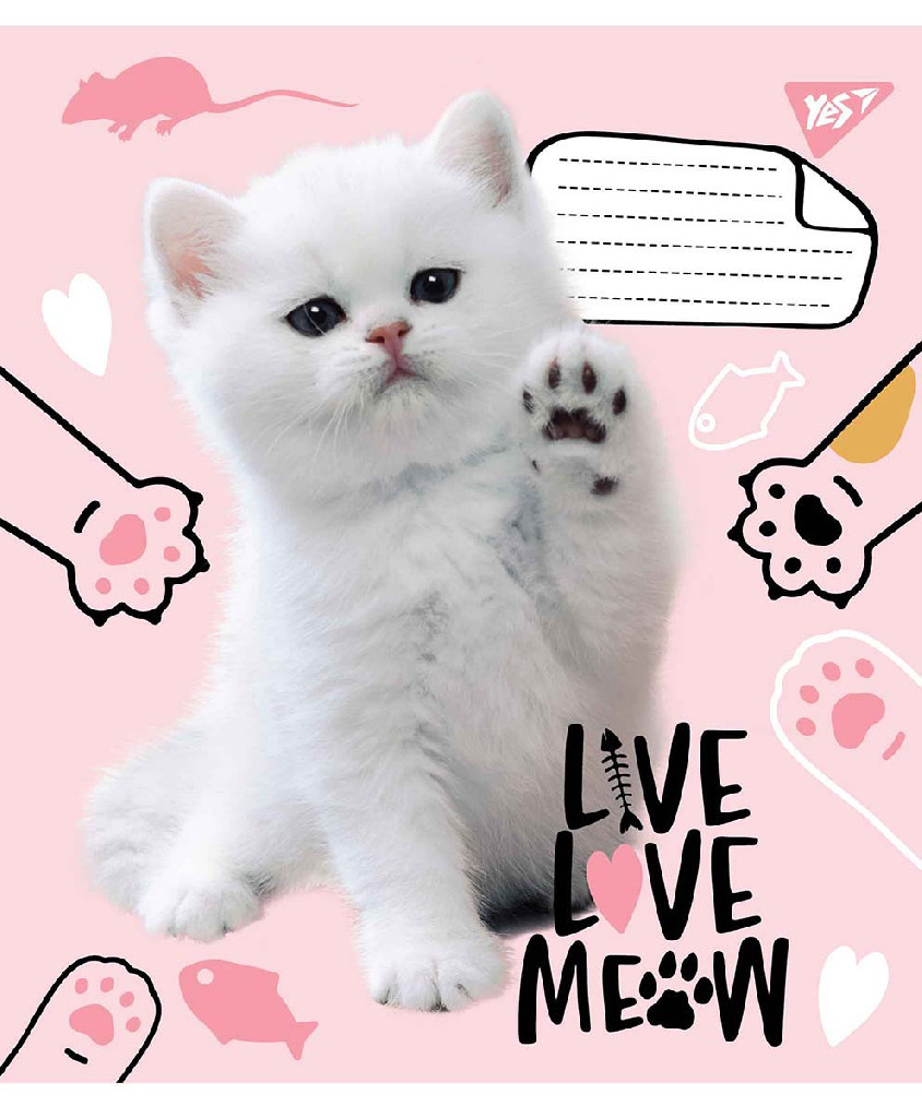 Зошит 12 кл. YES Live love meow, 765496