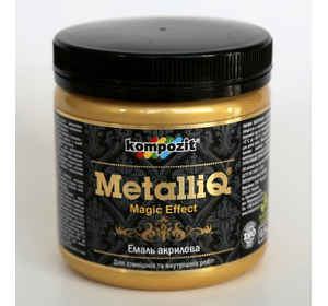 Фарба акрилова емаль Metalliq Kompozit золото 0,5 кг