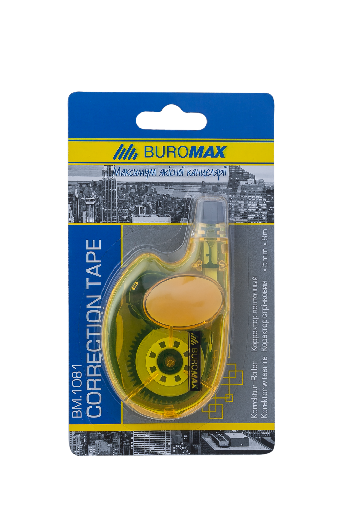 Коректор-стрічка 5мм*8м Buromax BM.1081 ***