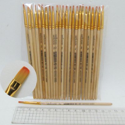 Кисточка нейлон плоская N-BP-2 #