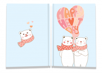Блокнот А6 "Sweet love note" bears, 904235, TM Profiplan 
