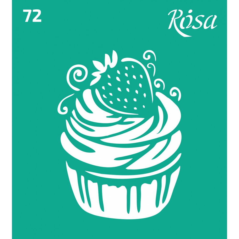 Трафарет самоклеящийся 9*10 см №72 Кухня, Rosa Talent