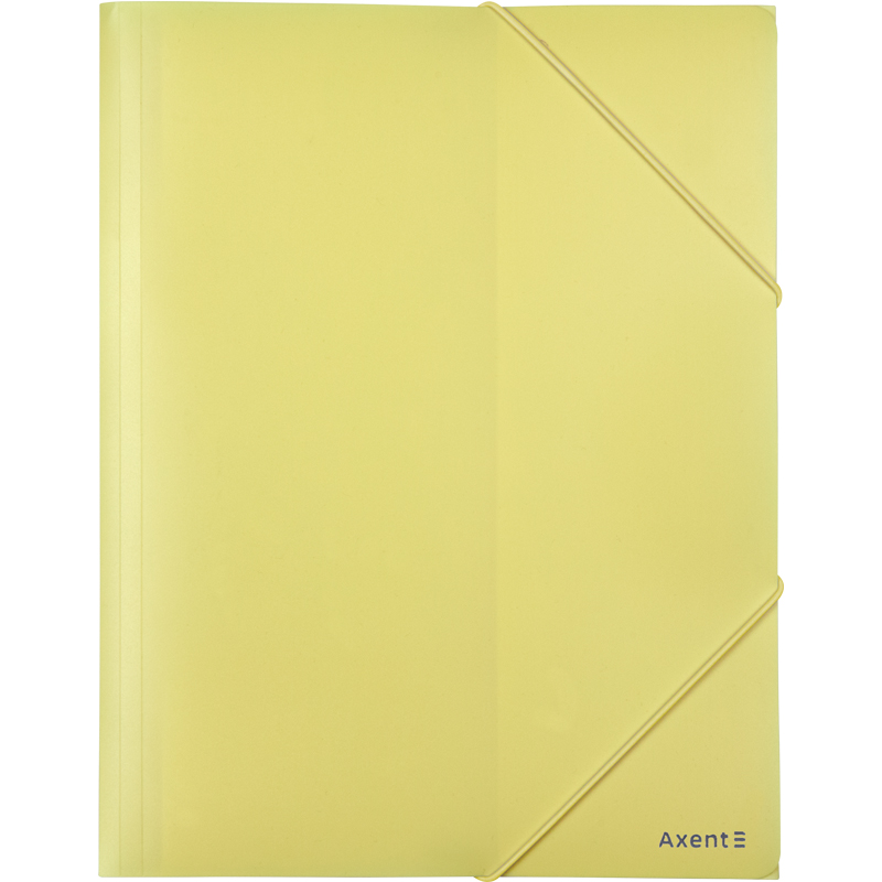 Папка на гумках А4, Pastelini, жовта 1504-26-A Axent