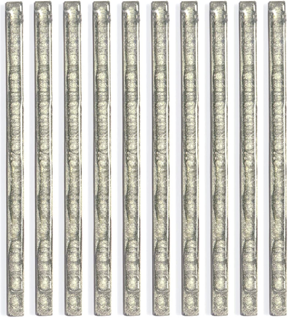 Набор восковых палочек "Banque" 10 шт. в коробке, серебро, 31105T