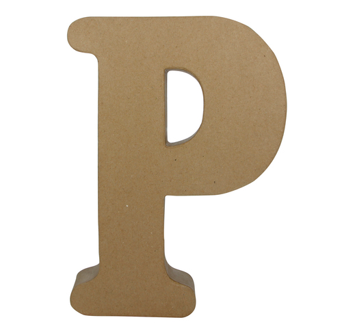 Заготовка из папье-маше Буква "P" 5*22*30 см, AC409O ТМ "Clairefontaine"