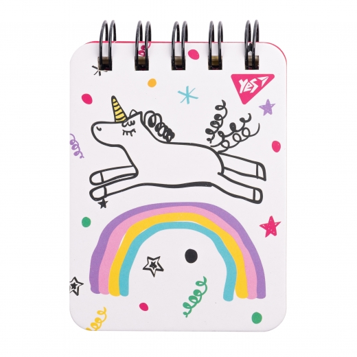Блокнот А7 100 арк. "Sketch animal. Unicorn" лін., подв. спір., пласт. кишеня, YES 681823