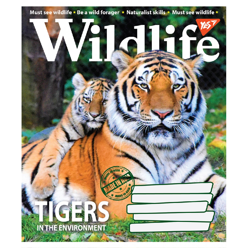 Зошит 24 кл. YES Wild life, 765896