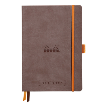 Блокнот А5 240 стор. Goalbook, в крапку, м`яка обкл., на гумці, папір білий, шоколадний, 117572C