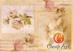 Карта декупажна А4 Квітуча орхідея, 45 г/м², 00755