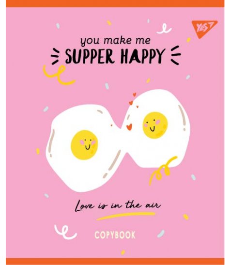Тетрадь 12 лин. YES "Happy", 764224
