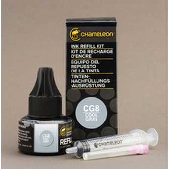 Чорнило для заправки маркера Chameleon 25 мл - Cool Grey (холодний сірий, CG8), CT9017