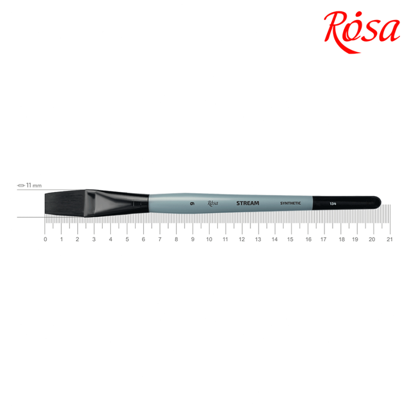 Синтетика плоская STREAM 134 №9, к.р. кисть ROSA