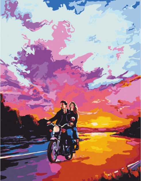 Набір-стандарт, картина за номерами "Road of Love" 35*45 см, Rosa Start