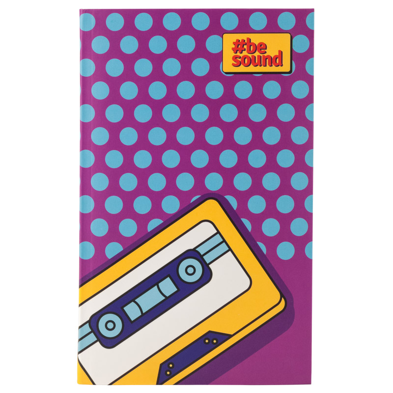 Книга записна В6 80 арк. кл. інтегр. обкл. BeSound-2,  K19-260-2