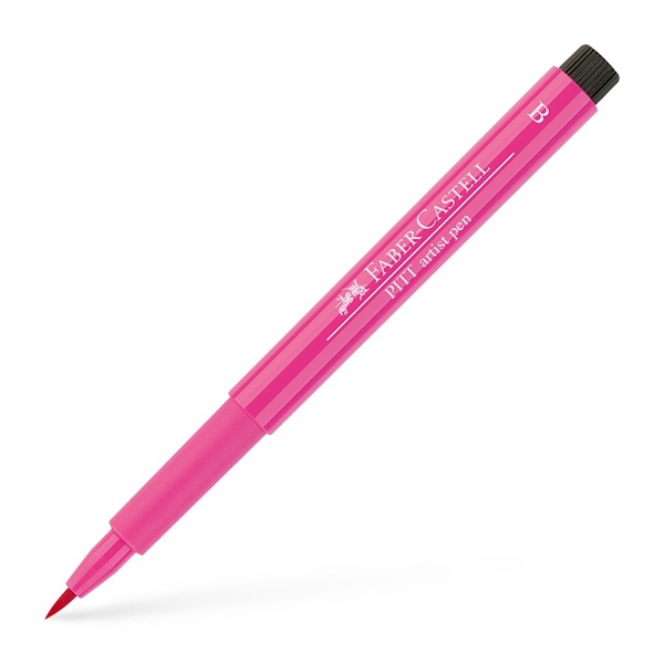 Ручка капілярна PITT Brush Artist Pen 129 рожева марена, 167429 Faber-Castell