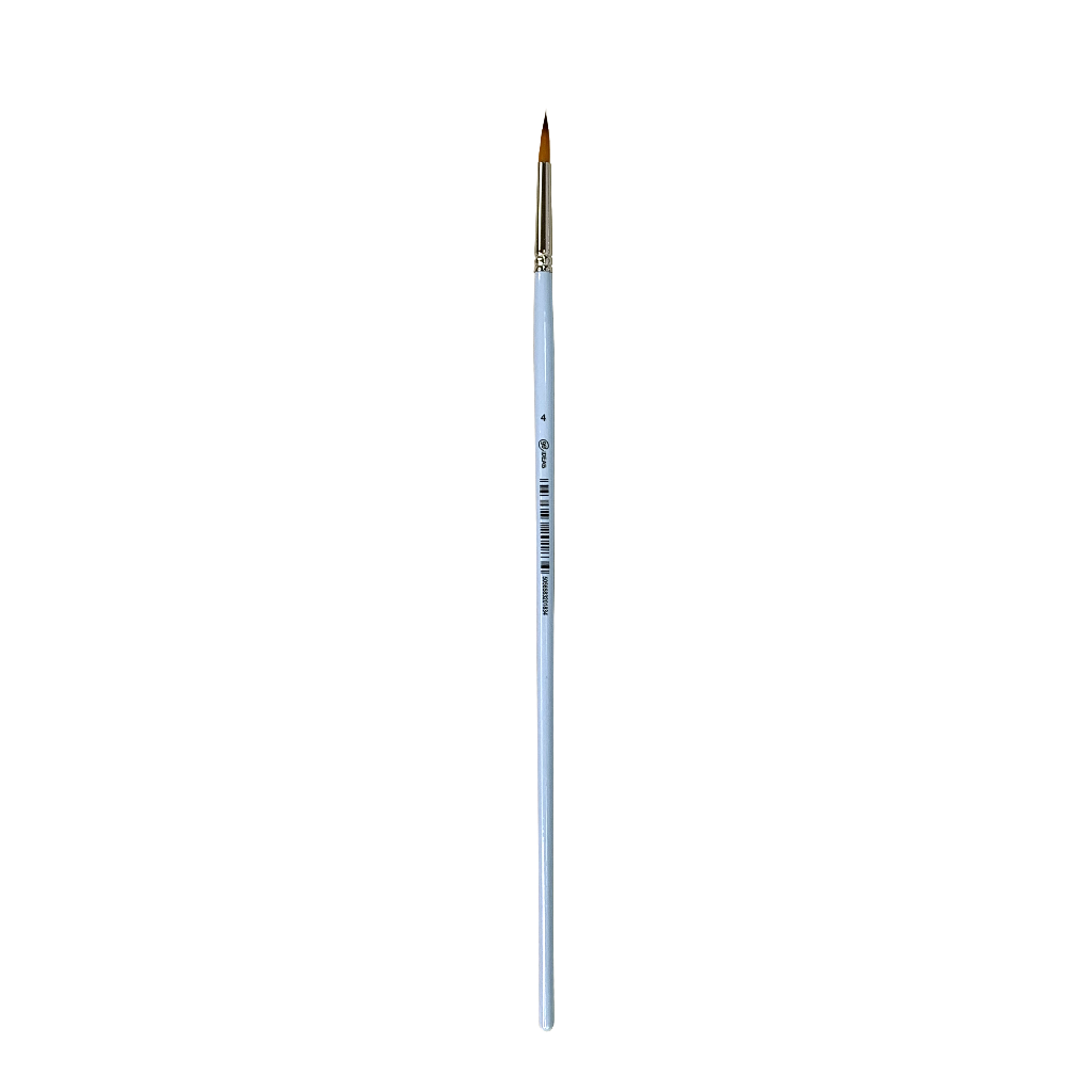 Пензель Синтетика кругла 6604RL №4, довга ручка, 6604RL4, 99IDEAS