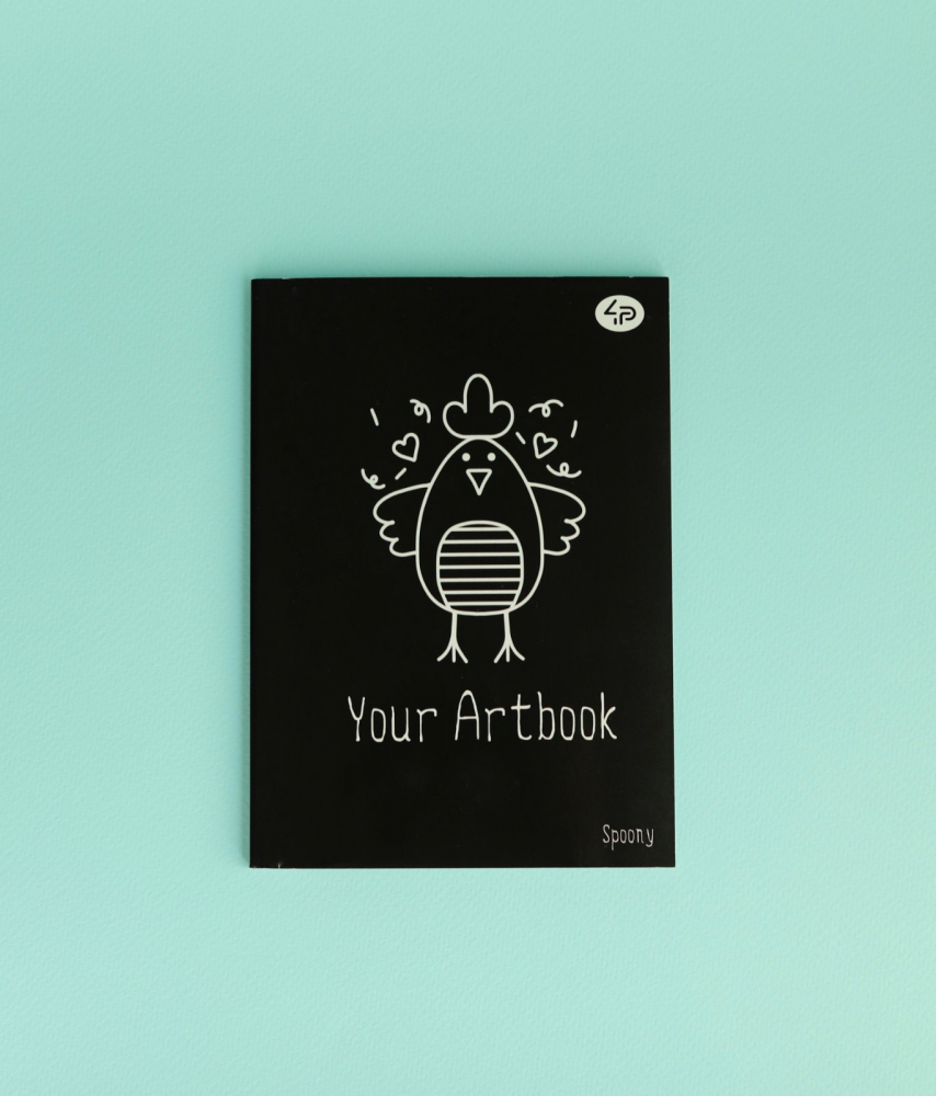 Блокнот В6 "Artbook "Spoony", chiken, 902750, TM Profiplan 