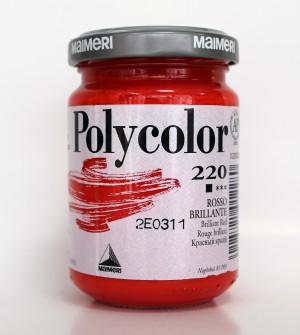 Краска акриловая Polycolor 140мл диам. красн.220