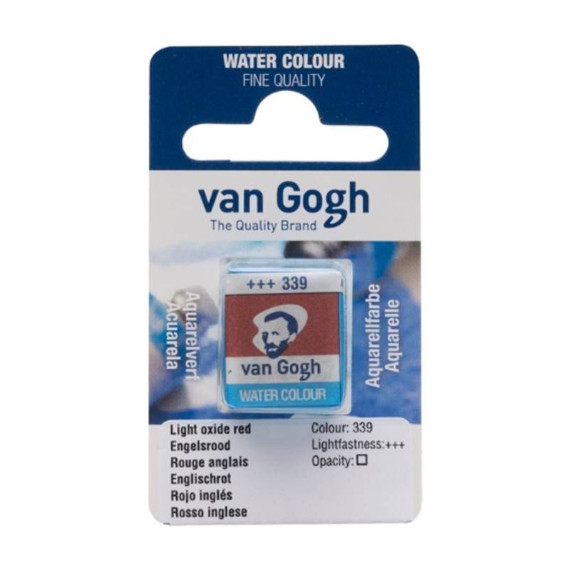 Краска акварельная Van Gogh 339 Английский красная, кювета, Royal Talens