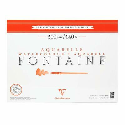 Склейка д/акварелі 30*40 см Fontaine WaterColor Satine 20 арк. (300 г/м2) (гаряч. прес), 96351C
