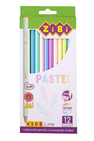 Олівці 12 кол. Pastel, ZB.2470