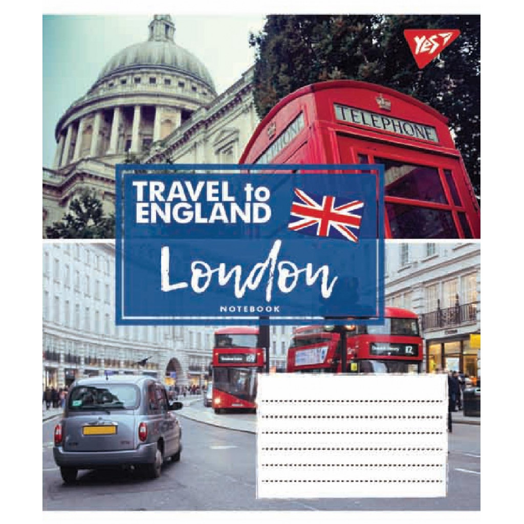 Зошит 60 лін. YES "Travel to europe", 763861