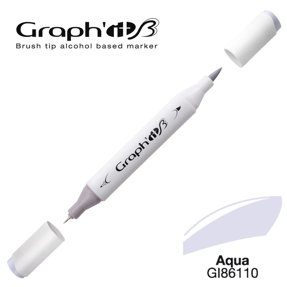 Маркер двосторонній Brushmarker, Вода (6110), GI86110 Graph`it