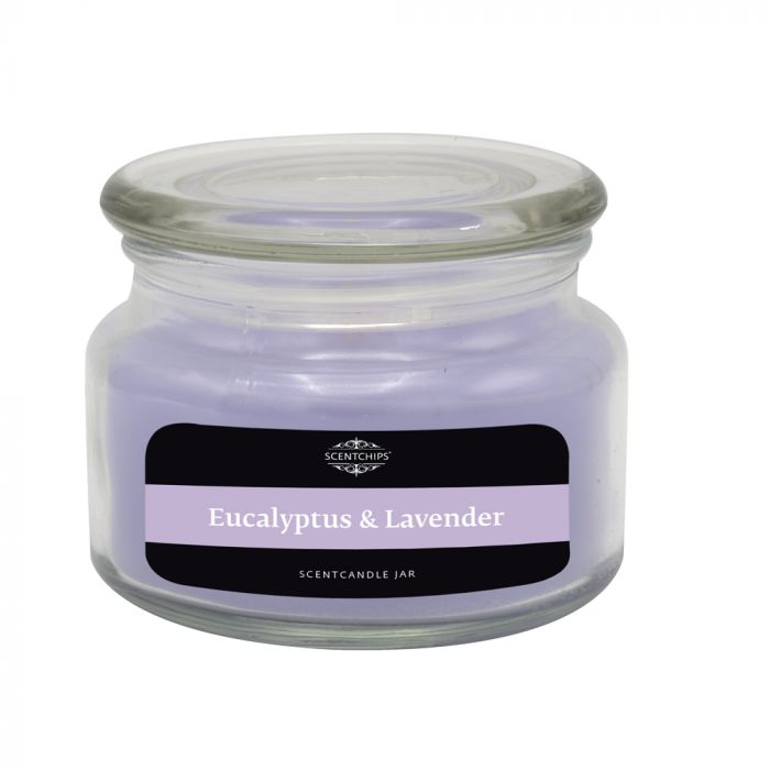 Аромасвічка у скляній банці Scentchips Евкаліпт і Лаванда 240 г/50 год. горіння, 255119
