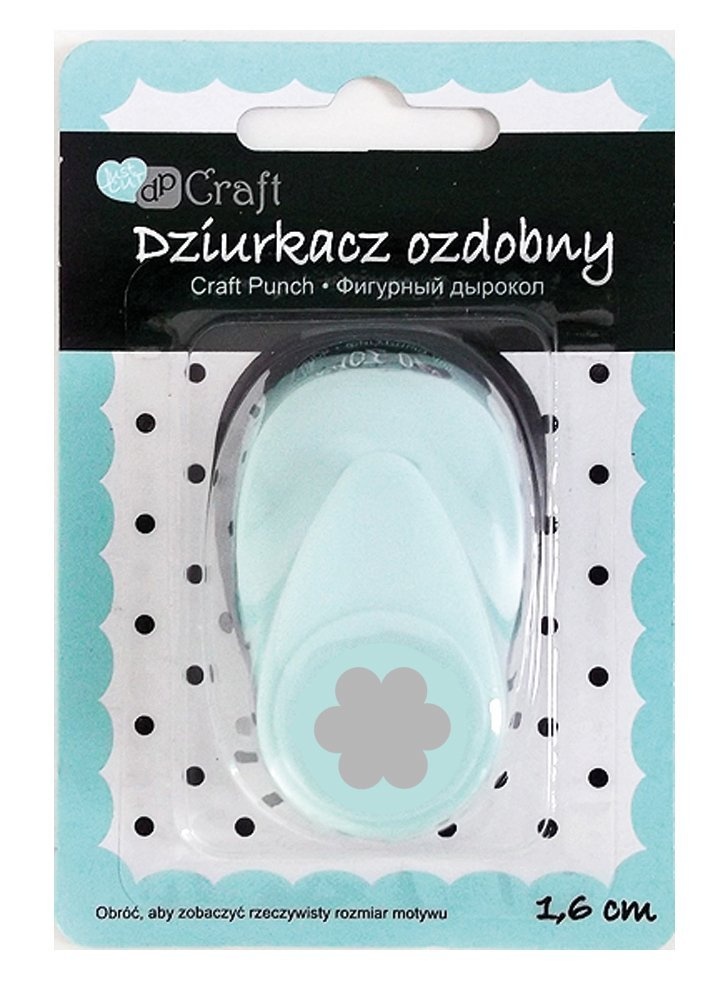 Фігурний дирокол 1,6 см Квітка, JCDZ-105-024 DpCraft