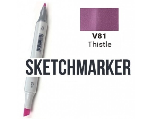 Маркер SKETCHMARKER, 2 пера: долото и тонкое, Orchid - Орхидея, SM-V122 3