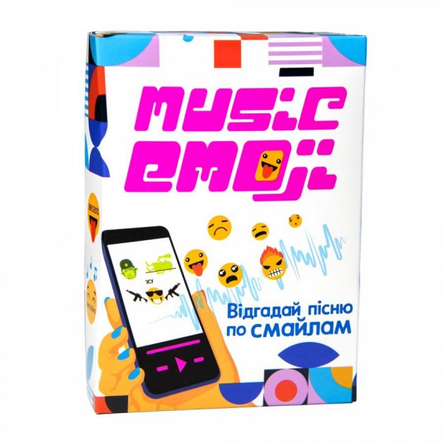 Гра настільна розважальна "Music Emoji" (укр) 30249, ТМ "Strateg"