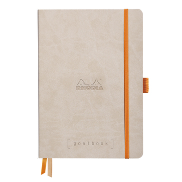 Блокнот А5 240 стор. Goalbook, в крапку, м`яка обкл., на гумці, папір білий, бежевий, 117574C