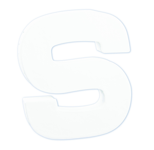Заготовка из папье-маше Буква "S" 1,5*10,5*12 см, AC748C ТМ "Decopatch"