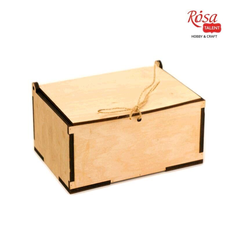 Ящик подарочний с крышкой, фанера, 18*12*8 см, Rosa Talent