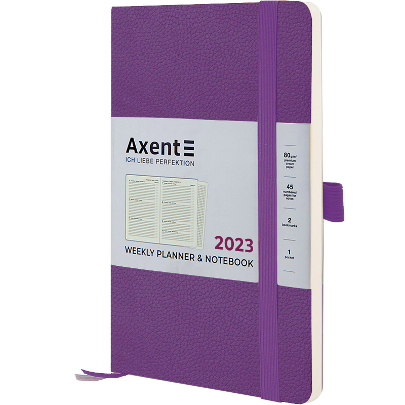 Щотижневик 2023, Partner Soft Skin, 125*195, фіолетовий, 8509-23-11-A